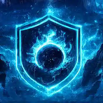 Glowing blue magical energy shield representing Light Energy, symbolizing life, healing, protection, hope, and balance in The SSUULL Universe.